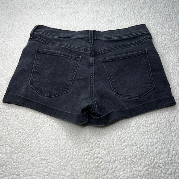 Old Navy Distressed Boyfriend Short Black 6 - Picture 5 of 8